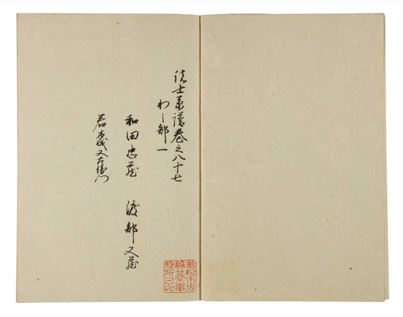 諸士系譜　巻之87　わ之部1 - ページ 3