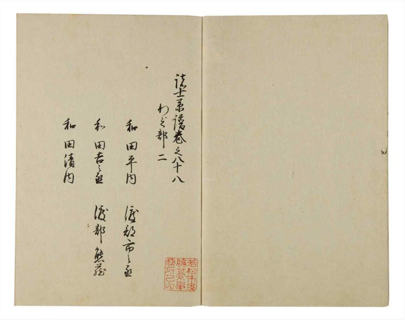 諸士系譜　巻之88　わ之部2 - ページ 3