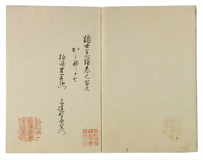 諸士系譜　巻之109　か之部17 - ページ 3