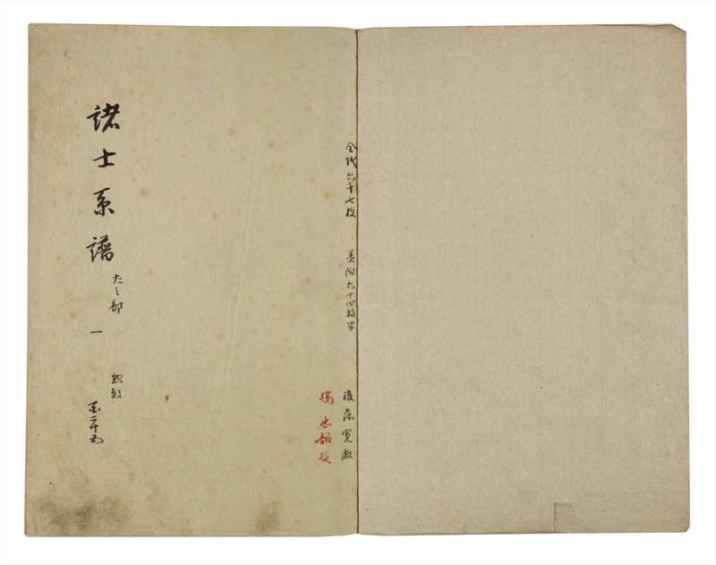 諸士系譜　巻之125　た之部1 - ページ 2