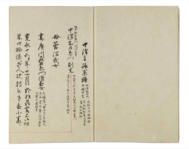 諸士系譜　巻之162　な之部4 - ページ 4