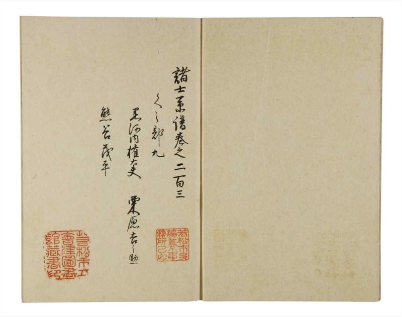 諸士系譜　巻之203　く之部9 - ページ 3