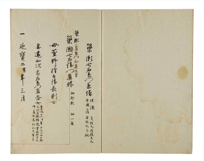 諸士系譜　巻之208　や之部5 - ページ 4