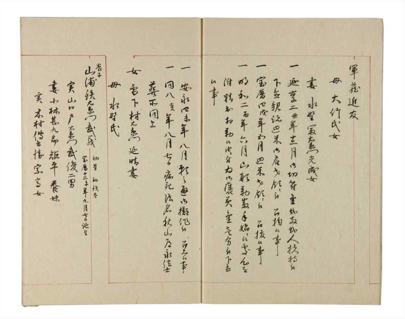 諸士系譜　巻之211　や之部8 - ページ 7