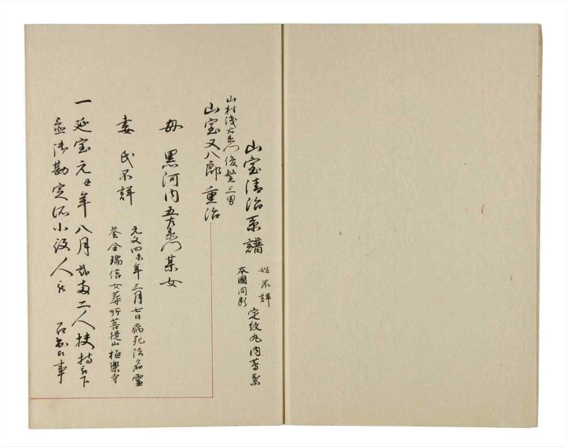 諸士系譜　巻之219　や之部16 - ページ 8
