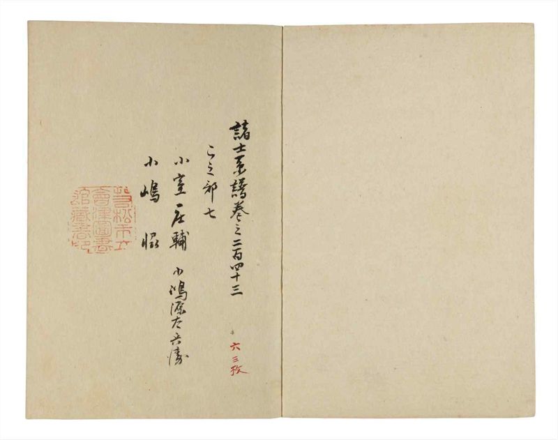 諸士系譜　巻之243　こ之部7 - ページ 2