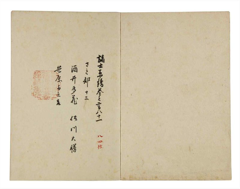 諸士系譜　巻之281　さ之部13 - ページ 2