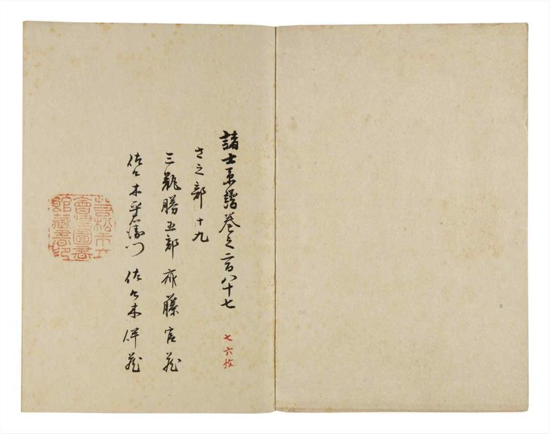 諸士系譜　巻之287　さ之部19 - ページ 2