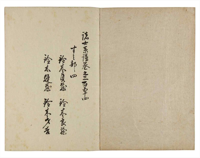 諸士系譜　巻之354　す之部4 - ページ 2