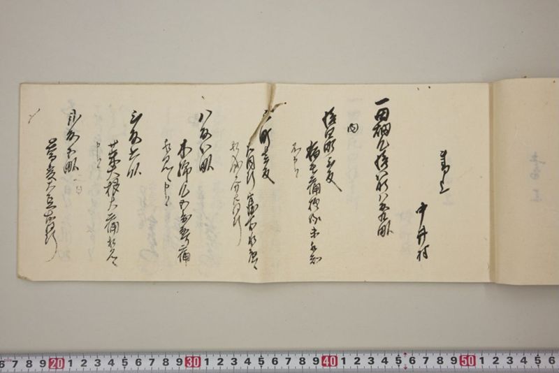 去ル二日夕大風雨ニ付稲毛其外諸作物痛模様并損所共書上帳　嘉永三年九月 - ページ 16