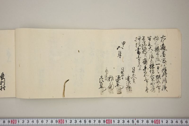 百間川内洪水ニ付堀流土砂入并数日降続窪所水底腐　万延元年五月 - ページ 21