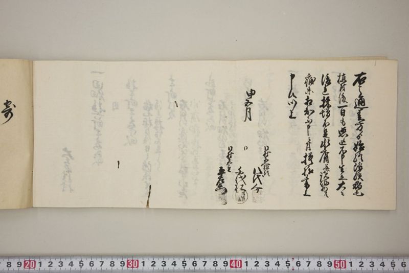百間川内洪水ニ付堀流土砂入并数日降続窪所水底腐　万延元年五月 - ページ 57