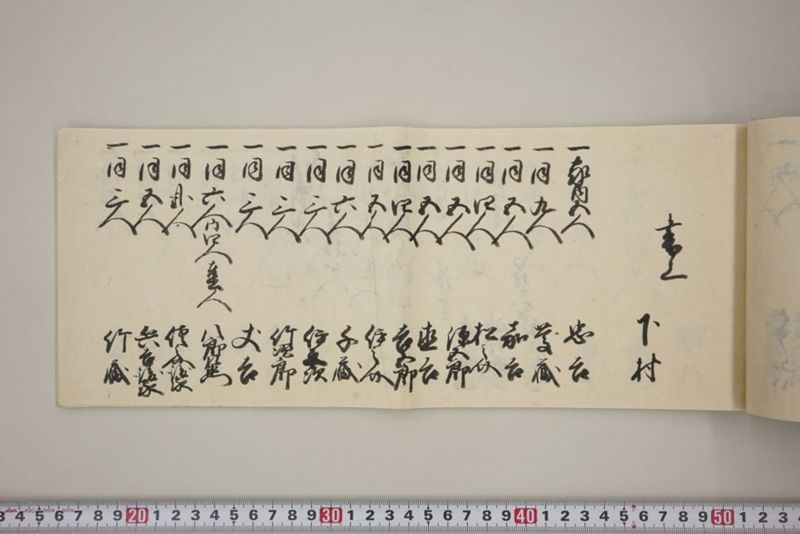 村々極難渋者家数人数書上帳 - ページ 54
