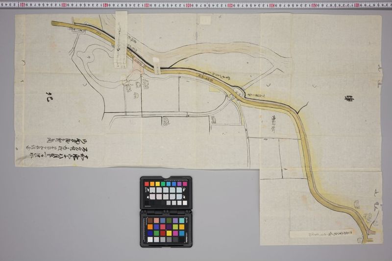 嘉永五年八月廿二日洪水ノ節百間川堤破損見取絵図 - ページ 2
