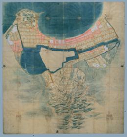 対象地域：福岡市 使用地図：福岡御城下絵図