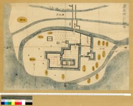 対象地域：筑後地区 使用地図：筑後柳川城絵図